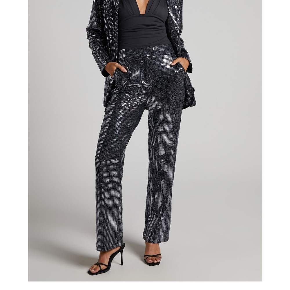 Bejeweled black trouser